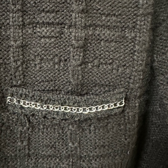 Ella by Rafaella Women's Petite Chain Trimmed Sweater - Picture 10 of 13